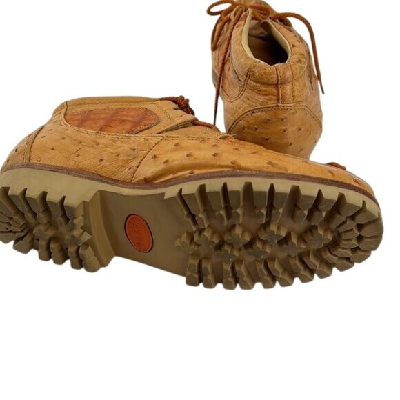 Genuine Ostrich & Python Leather Handmade Casual Shoes Size 6 - Picture 5 of 5